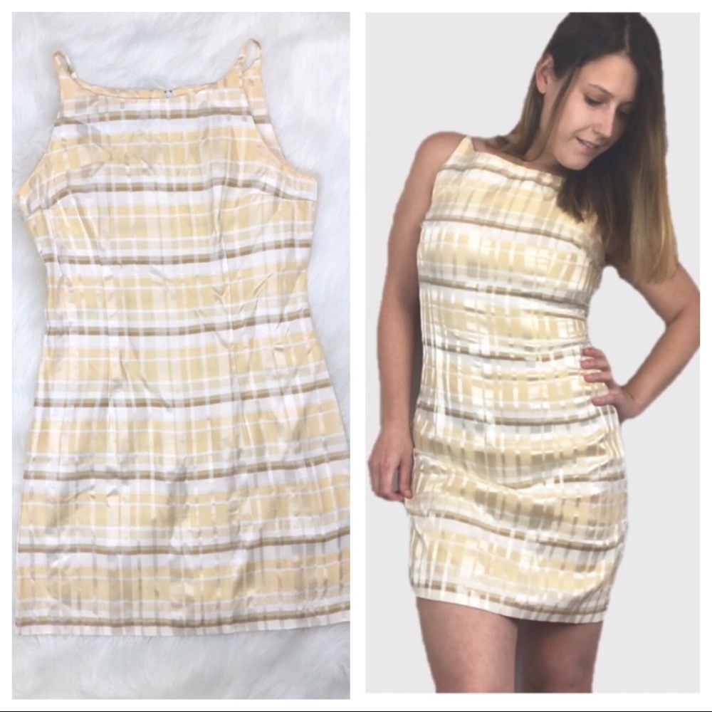 Vintage Pastel Plaid Dress